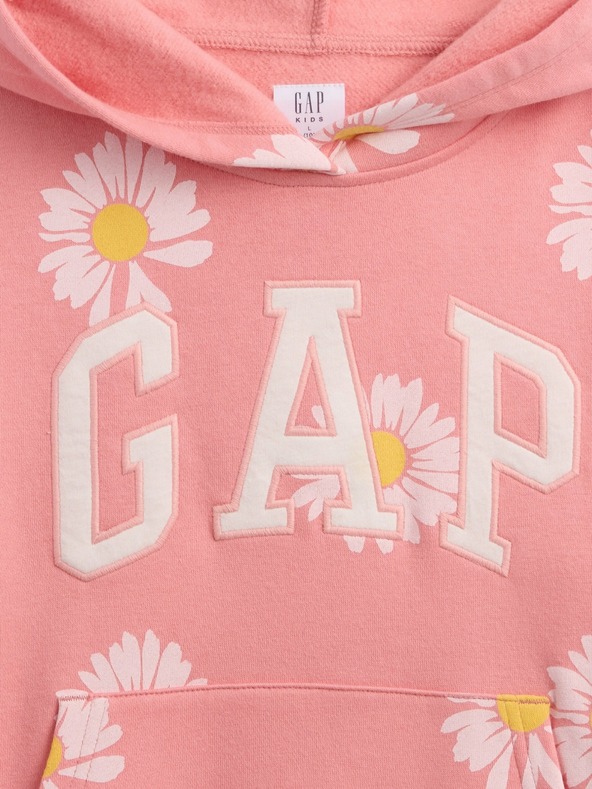 GAP Detská mikina s logom a fleece GAP