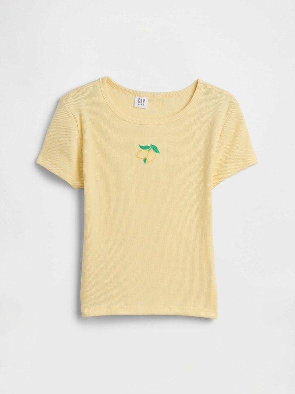 GAP Detské rebrované tričko GAP