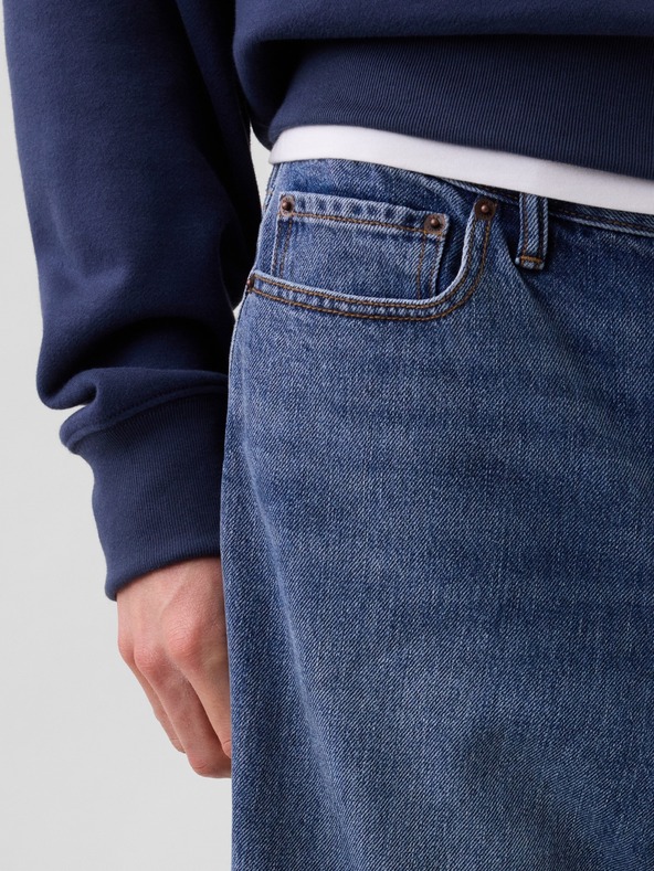 GAP Džínsové kraťasy Loose SuperSoft GAP