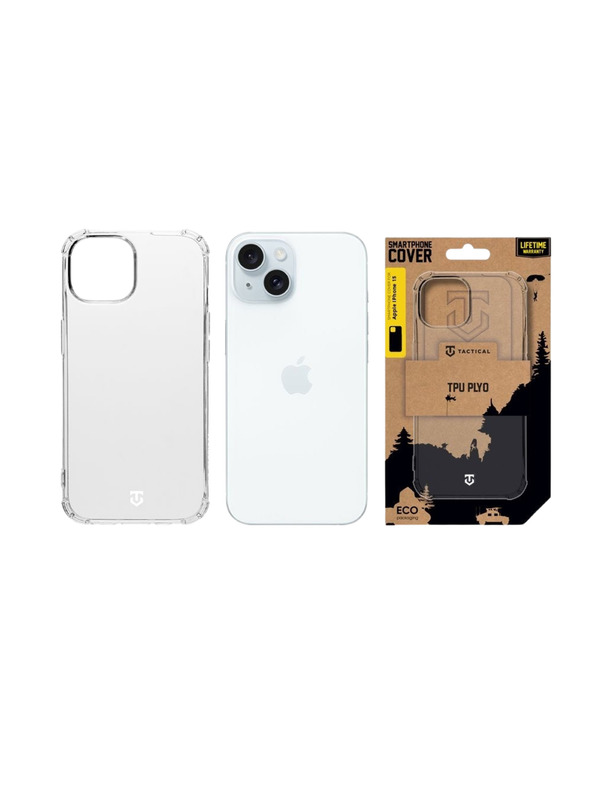 Tactical Tactical TPU Plyo Puzdro pre Apple iPhone 15 Transparent