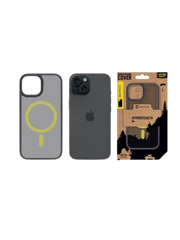 Tactical Tactical MagForce Hyperstealth 2.0 Puzdro pre Apple iPhone 15 Black/Yellow