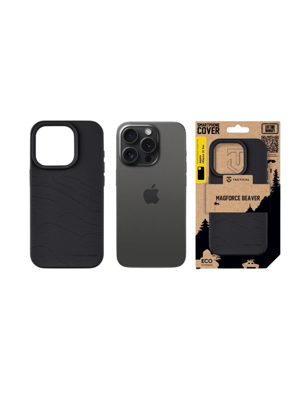 Tactical Tactical MagForce Beaver Puzdro pre Apple iPhone 15 Pro Asphalt