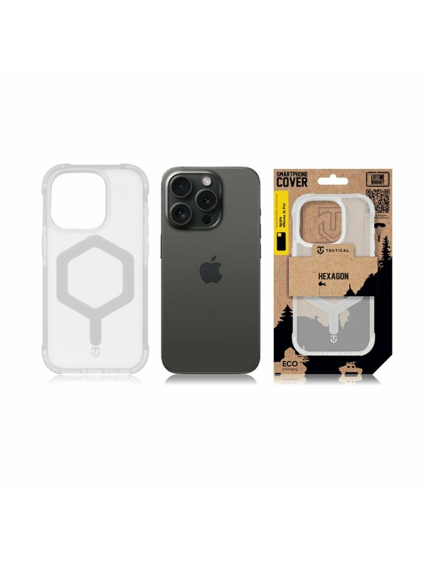 Tactical Tactical MagForce Hexagon Puzdro pre Apple iPhone 15 Pro T-White