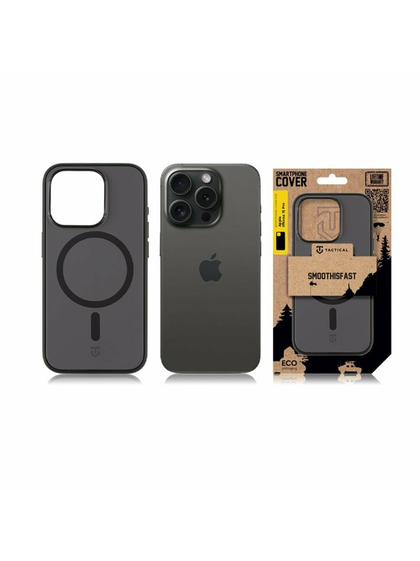 Tactical Tactical MagForce SmoothIsFast Puzdro pre Apple iPhone 15 Pro Asphalt