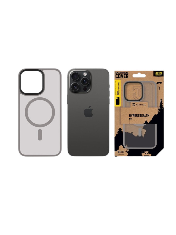 Tactical Tactical MagForce Hyperstealth Puzdro pre Apple iPhone 15 Pro Max Light Grey