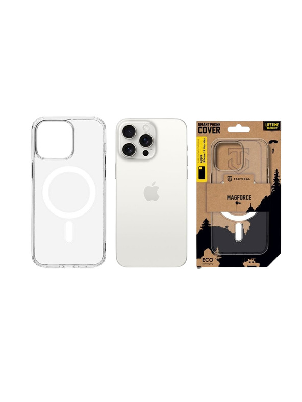Tactical Tactical MagForce Puzdro pre Apple iPhone 15 Pro Max Transparent