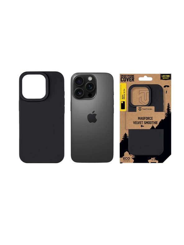 Tactical Tactical MagForce Velvet Smoothie Kryt pre Apple iPhone 16 Pro Asphalt