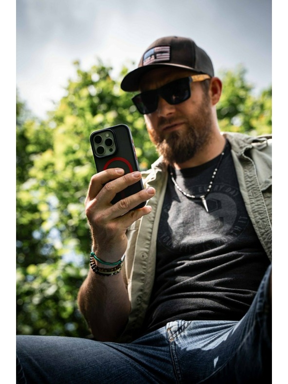 Tactical Tactical MagForce Hyperstealth 2.0 Kryt pre Apple iPhone 16 Pro Max Black/Red