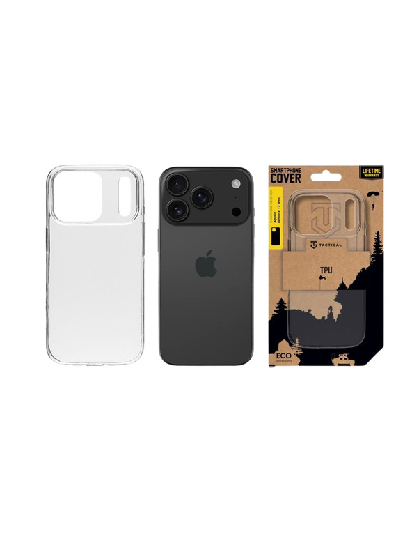 Tactical Tactical TPU Obal pre Apple iPhone 17 Pro Transparent