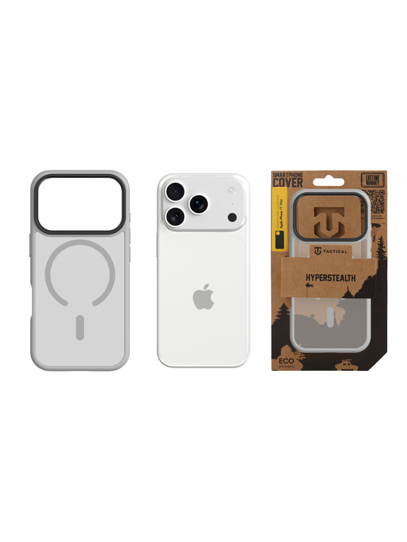 Tactical Tactical MagForce Hyperstealth Puzdro pre Apple iPhone 17 Pro Light Grey