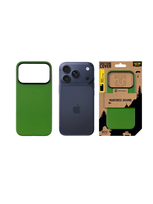 Tactical Tactical MagForce Aramid Puzdro pre Apple iPhone 17 Pro Green Toad