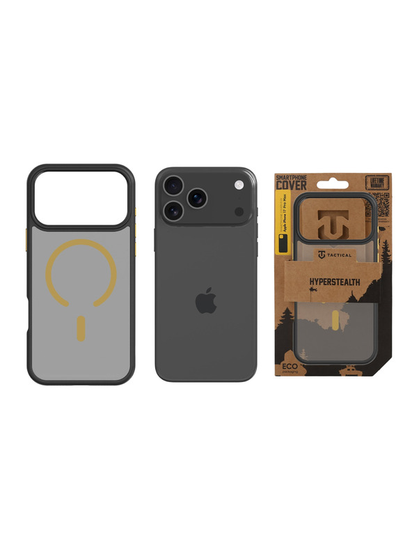 Tactical Tactical MagForce Hyperstealth 2.0 Puzdro pre Apple iPhone 17 Pro Max Black/Yellow