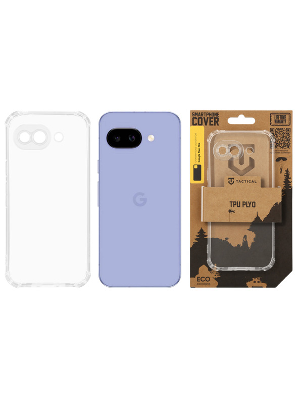 Tactical Tactical TPU Plyo Kryt pre Google Pixel 10a Transparent