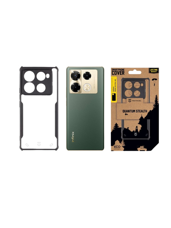Tactical Tactical Quantum Stealth Kryt pre Infinix Note 40 Pro 4G Clear/Black