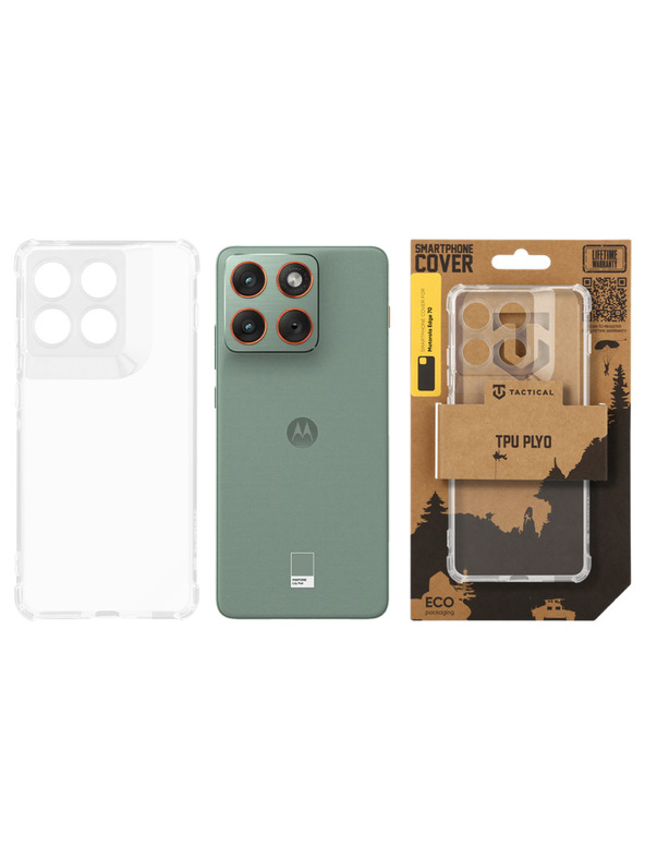 Tactical Tactical TPU Plyo Kryt pre Motorola Edge 70 Transparent