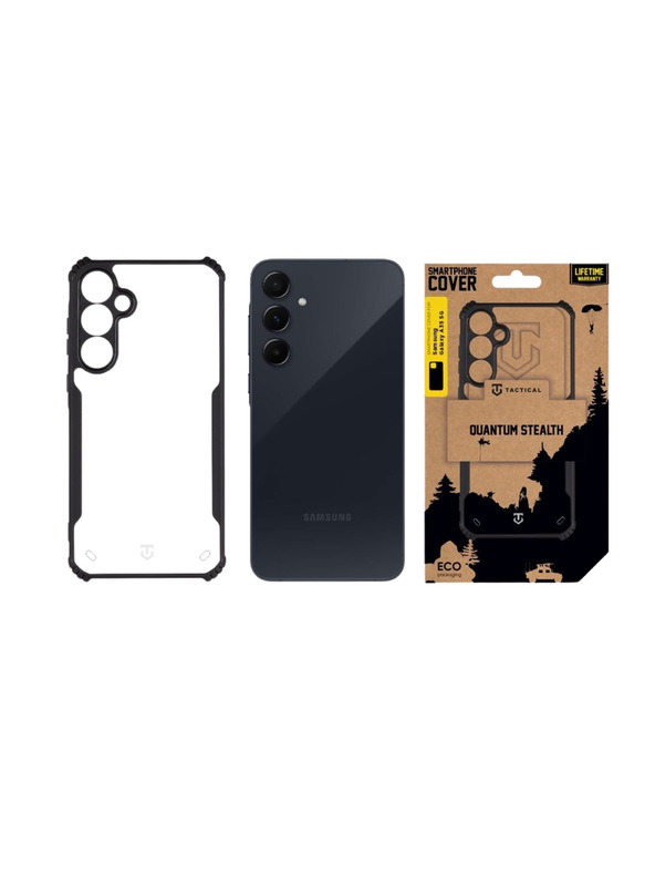 Tactical Tactical Quantum Stealth puzdro pre Samsung Galaxy A35 5G Clear/Black
