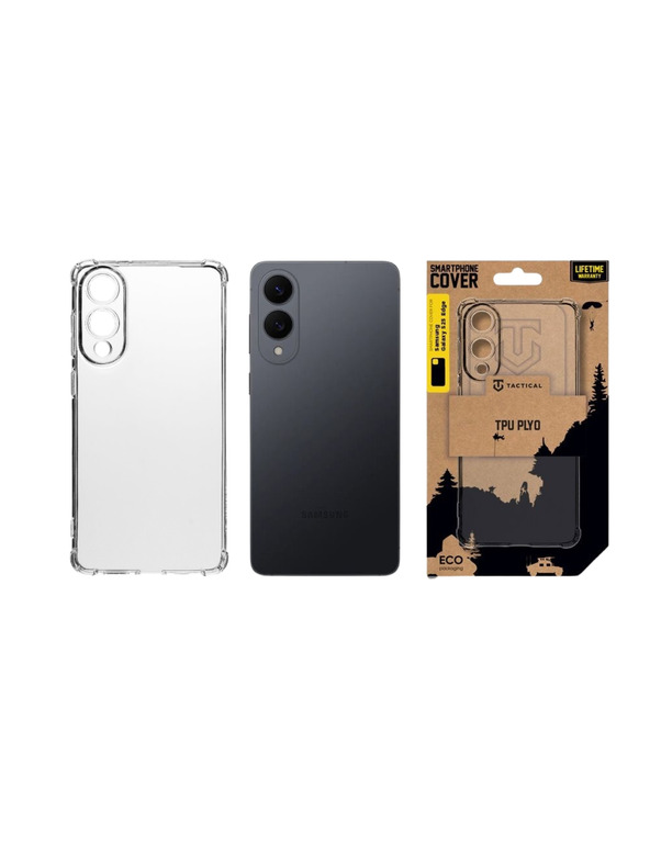 Tactical Tactical TPU Plyo Puzdro pre Samsung Galaxy S25 Edge Transparentný