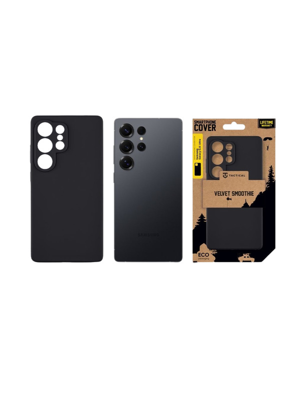 Tactical Tactical Velvet Smoothie Puzdro pre Samsung Galaxy S25 Ultra Asphalt