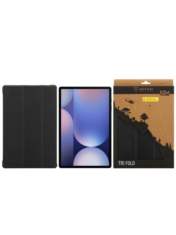 Tactical Tactical Book Tri Fold Puzdro pre Samsung Galaxy Tab S9/S9 FE/S10 FE/S10 Lite Black