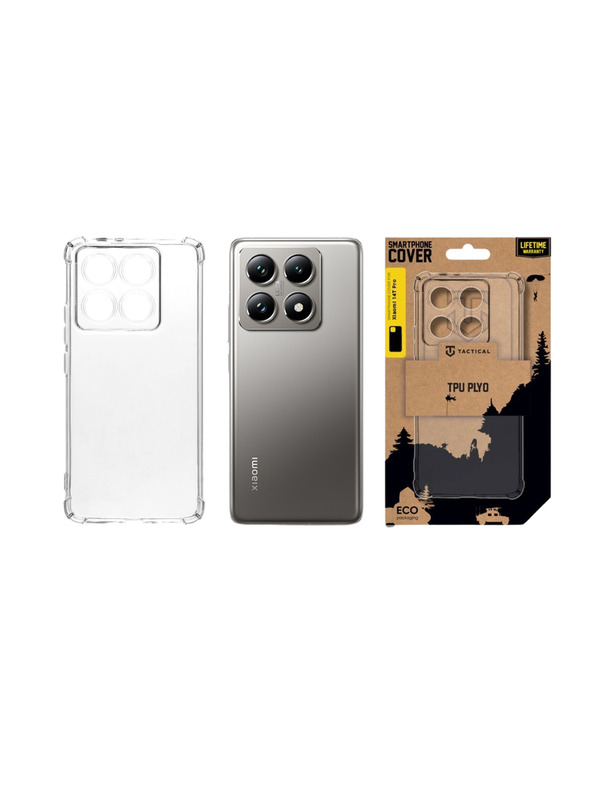 Tactical Tactical TPU Plyo Kryt pre Xiaomi 14T Pro Transparent