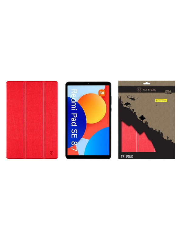 Tactical Tactical Book Tri Fold Púzdro pre Xiaomi Redmi Pad SE 8,7 Red