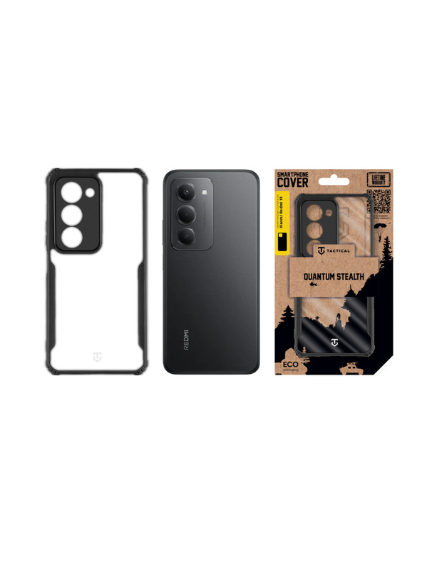 Tactical Tactical Quantum Stealth Kryt pre Xiaomi Redmi 15 Clear/Black