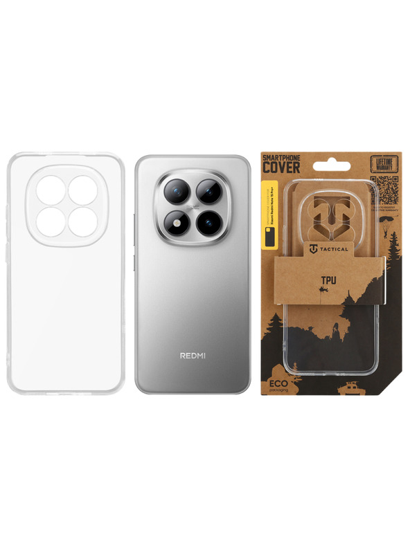 Tactical Tactical TPU Kryt pre Xiaomi Redmi Note 15 Pro+ 5G/Poco M8 Pro Transparent
