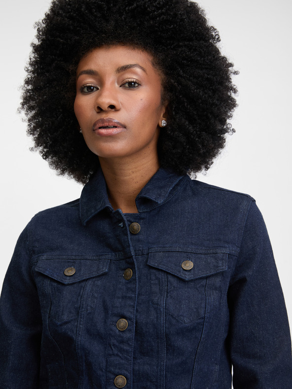 Orsay Tmavomodrá dámska džínsová bunda ORSAY