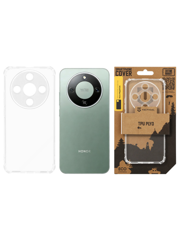 Tactical Tactical TPU Plyo Ochranný kryt pre Honor Magic8 Lite Transparent