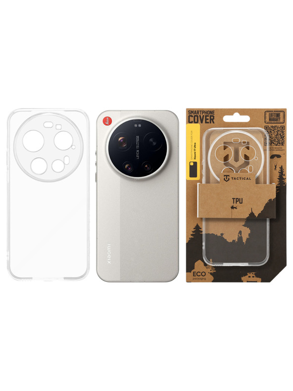 Tactical Tactical TPU Ochranný kryt pre Xiaomi 17 Ultra Transparent