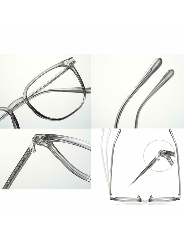 VEYREY VeyRey nerd slnečné okuliare Extrabeet sivá obruč číre sklá