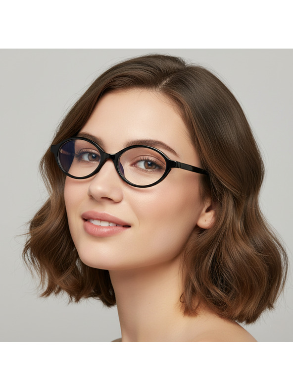 VEYREY VeyRey okuliarov slnečné okuliare Ansled čierna obruč číre sklá