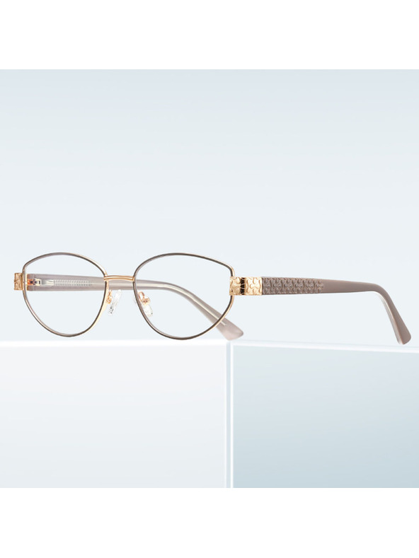 VEYREY VeyRey okuliarov slnečné okuliare Quincurs zlatá obruč číre sklá