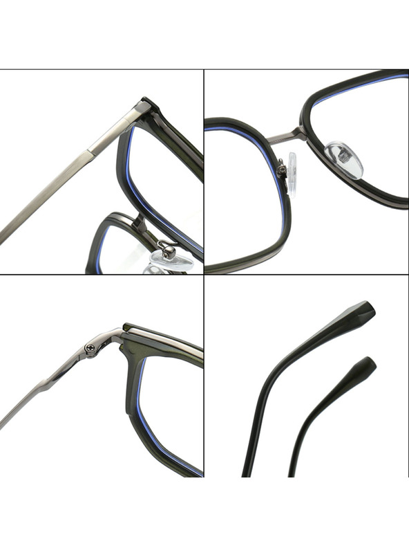 VEYREY VeyRey hranatné slnečné okuliare Stritad zlatá obruba čiré sklá