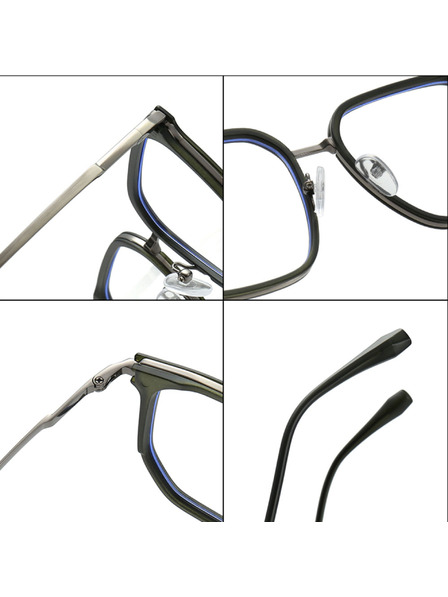 VEYREY VeyRey hranatné slnečné okuliare Stritad zlatá obruba čiré sklá