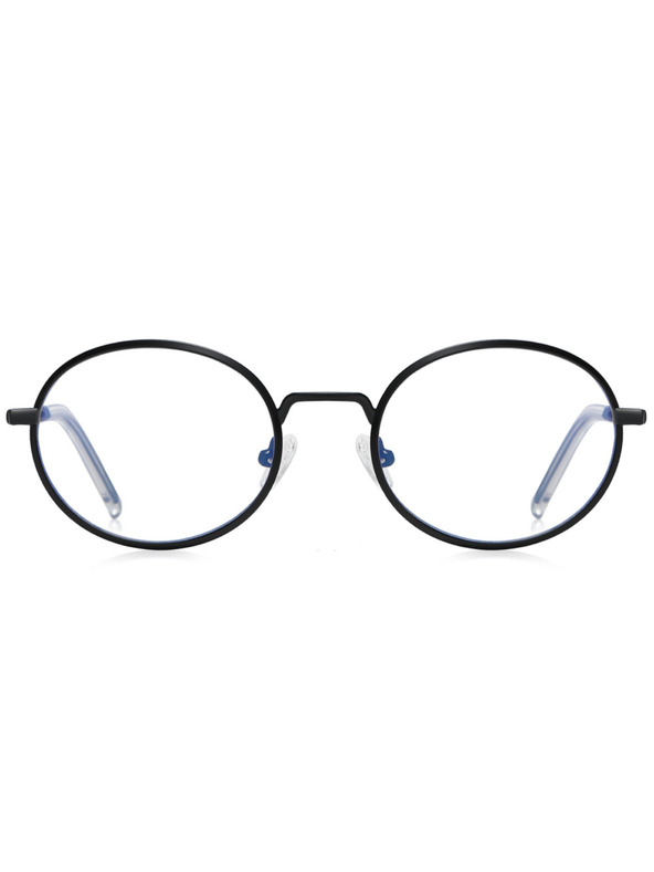 VEYREY VeyRey ľanové slnečné okuliare Ropug čierna obruba čiré sklá