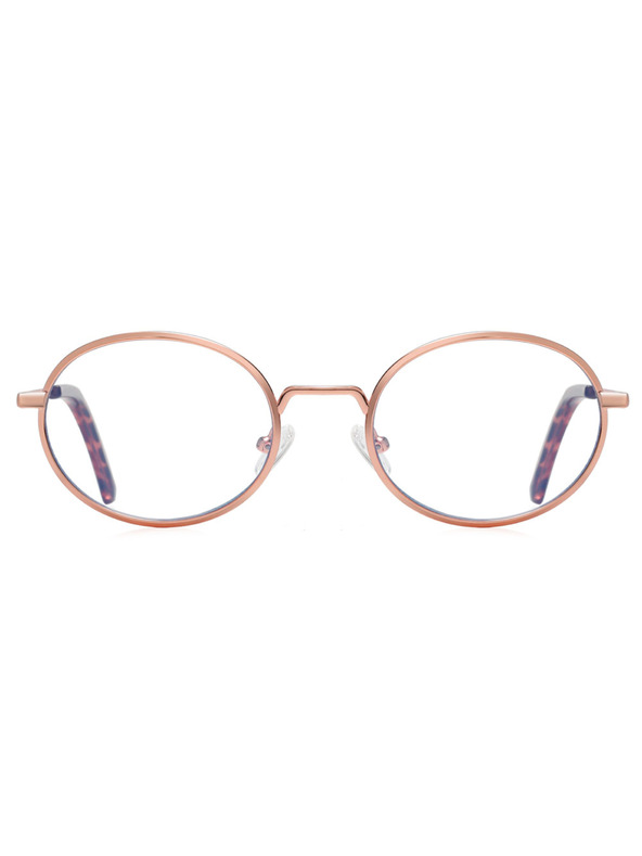 VEYREY VeyRey ľanové slnečné okuliare Bhubter zlatá obruba čiré sklá