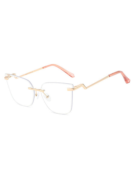 VEYREY VeyRey dámske cat-eye dámske okuliare blokujúce modré svetlo Yapp zlatá obruba čiré sklá