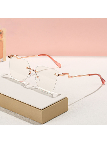 VEYREY VeyRey dámske cat-eye dámske okuliare blokujúce modré svetlo Yapp zlatá obruba čiré sklá