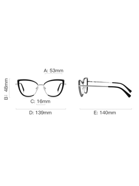 VEYREY VeyRey dámske cat-eye dámske okuliare blokujúce modré svetlo Glish zlatá obruba čiré sklá