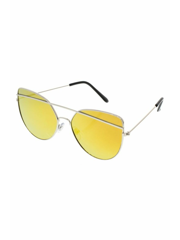 OEM OEM dámske pilotky slnečné okuliare Giant šedá obruba tmavo modrá sklá