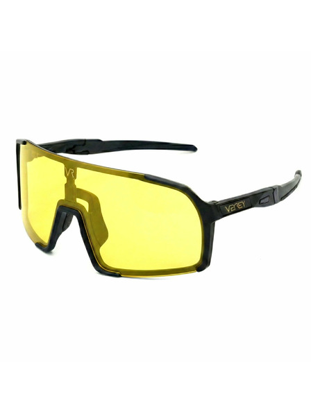 VEYREY VeyRey športové slnečné okuliare Burub čierny rám žlté sklá