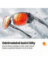 VEYREY VeyRey športové polarizačné slnečné okuliare Binow čierny rám oranžové sklá
