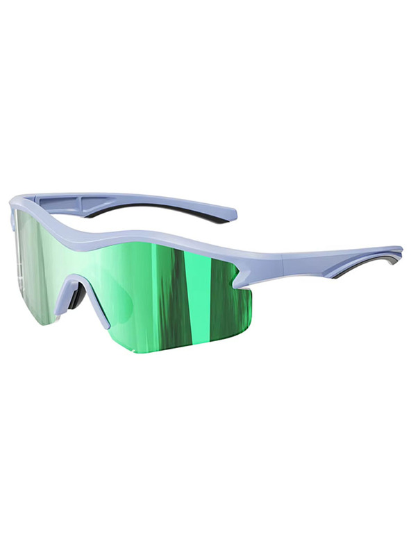 VEYREY VeyRey športové slnečné okuliare Tranzes modrý rám zelené sklá