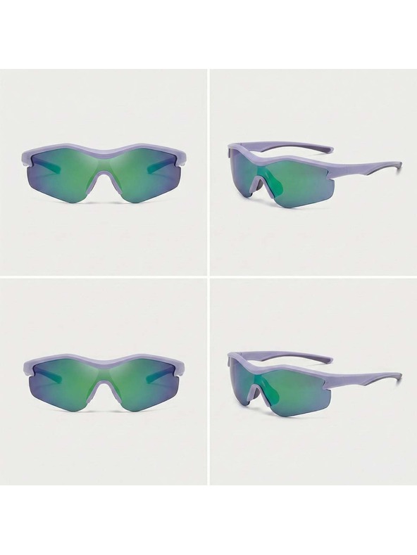 VEYREY VeyRey športové slnečné okuliare Tranzes modrý rám zelené sklá