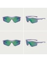 VEYREY VeyRey športové slnečné okuliare Tranzes modrý rám zelené sklá