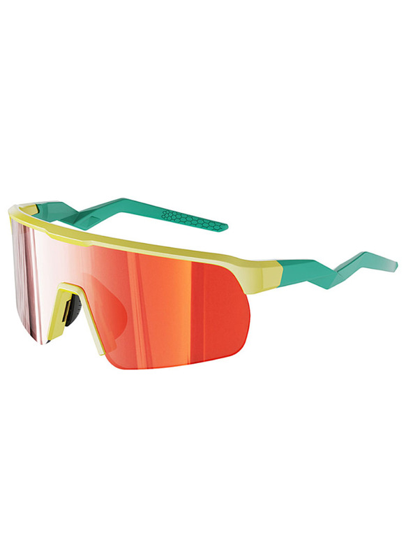 VEYREY VeyRey športové slnečné okuliare Ocli žltý rám červené sklá