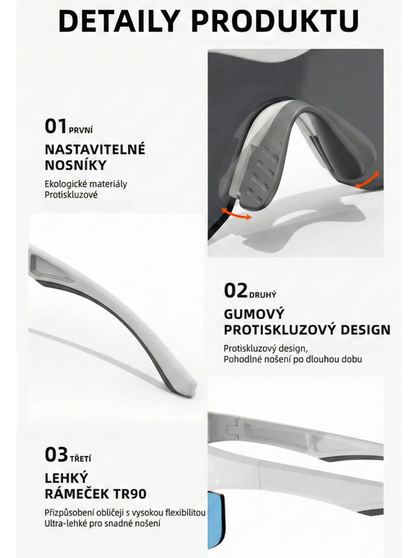 VEYREY VeyRey športové slnečné okuliare Ocli žltý rám červené sklá