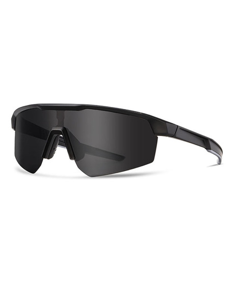 VEYREY VeyRey športové polarizačné slnečné okuliare Monoal čierny rám čierne sklá