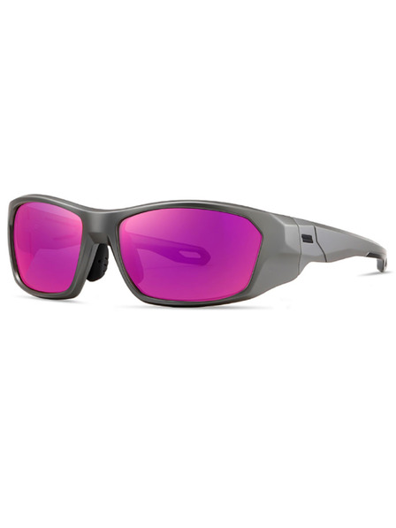 VEYREY VeyRey športové polarizačné slnečné okuliare Borned transparentný rám ružové sklá